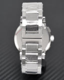 Burberry The City Black Dial Silver Steel Strap Watch for Men - BU9351