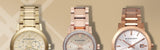 Burberry The City White Dial Rose Gold Steel Strap Watch for Women - BU9204