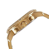 Guess Confetti Diamonds Gold Dial Gold Steel Strap Watch for Women - W0774L2