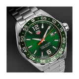 Tag Heuer Formula 1 Men’s Quartz Swiss Made Silver Stainless Steel Green Dial 43mm Watch WAZ1017.BA0842