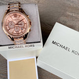 Michael Kors Whitney Chronograph Rose Gold Dial Rose Gold Steel Strap Watch For Women - MK6730