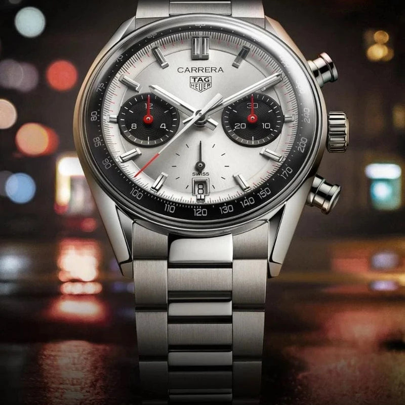 TAG Heuer Carrera watch on mobile banner
