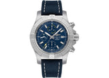 Breitling Avenger Chronograph 45mm Blue Dial Blue Calfskin Strap Watch for Men - A13317101C1X2