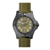 Breitling Avenger Automatic GMT 45 Night Mission Green Dial Green Nylon Strap Watch for Men - V323952A1L1X1