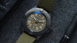 Breitling Avenger Automatic GMT 45 Night Mission Green Dial Green Nylon Strap Watch for Men - V323952A1L1X1