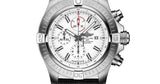 Breitling Super Avenger Chronograph 48 White Dial Black Nylon Strap Watch for Men - A133751A1A1X1