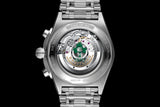 Breitling Chronomat B01 42 Six Nations Ireland Green Dial Silver Steel Strap Watch for Men - AB0134A91L1A1