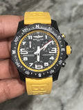 Breitling Endurance Pro Black Dial Yellow Rubber Strap Watch for Men - X82310A41B1S1