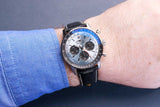 Breitling Navitimer B01 Chronograph 43 Blue Dial Black Leather Strap Watch for Men - AB0138241C1P1