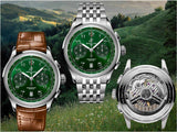 Breitling Premier B01 Chronograph 42 Green Dial Silver Steel Strap Watch for Men - AB0145371L1A1