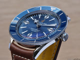 Breitling Superocean Heritage '57 Blue Dial Brown Leather Strap Watch for Men - A10370161C1X1