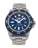 Breitling Superocean 44mm Special Blue Dial Silver Steel Strap Watch for Men - Y17393161C1A1