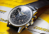 Breitling Navitimer Ref. 806 1959 Re-Edition Black Dial Brown Leather Strap Watch for Men - AB0910371B1X1