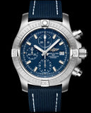 Breitling Avenger Chronograph 43 Blue Dial Blue Nylon Strap Watch for Men - A13385101C1X1