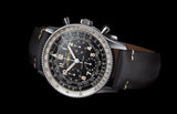 Breitling Navitimer Ref. 806 1959 Re-Edition Black Dial Brown Leather Strap Watch for Men - AB0910371B1X1