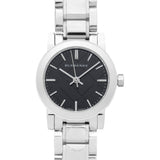 Burberry The City Black Dial Silver Steel Strap Watch for Women - BU9201