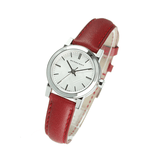 Burberry The City Silver Dial Red Strap Watch for Women - BU9232