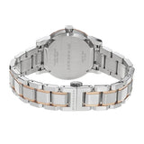 Burberry The City Silver Dial Two Tone Steel Strap Watch for Women - BU9205