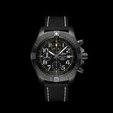 Breitling Avenger Chronograph 45mm Night Mission Black Dial Black Nylon Strap Watch for Men - V13317101B1X1