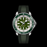 Breitling Superocean Automatic 44 Green Dial Green Rubber Strap Watch for Men - A17376A31L1S1