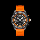 Breitling Endurance Pro Black Dial Orange Rubber Strap Watch for Men - X82310A51B1S1