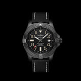 Breitling Avenger Automatic 45 Seawolf Night Mission Black Dial Black Nylon Strap Watch for Men - V17319101B1X1