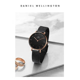 Daniel Wellington watch C52387CE40-Product-23839165 with black dial and mesh...