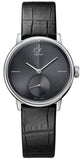 Calvin Klein Accent Black Dial Black Leather Strap Watch for Women - K2Y231C3