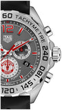 Tag Heuer Formula 1 Manchester United Special Edition Grey Dial Black Silicone Strap Watch for Men - CAZ101M.FT8024