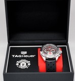 Tag Heuer Formula 1 Manchester United Special Edition Grey Dial Black Silicone Strap Watch for Men - CAZ101M.FT8024