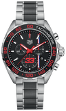 Tag Heuer Formula 1 Max Verstappen Limited Edition 43mm Grey Dial Two Tone Steel Strap Watch for Gents - CAZ101U.BA0843