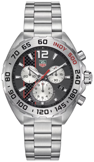 Tag Heuer Formula 1 Quartz Chronograph Grey Dial Silver Steel Strap Watch for Men - CAZ1114.BA0877