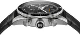 Tag Heuer Autavia Chronometer Flyback Automatic Chronograph Black Dial Black Leather Strap Watch for Men - CBE511A.FC8279