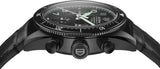 Tag Heuer Autavia Chronometer Flyback Chronograph Black Dial Black Leather Strap Watch for Men - CBE511C.FC8280