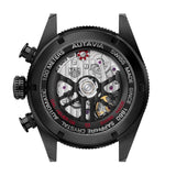 Tag Heuer Autavia Chronometer Flyback Chronograph Black Dial Black Leather Strap Watch for Men - CBE511C.FC8280