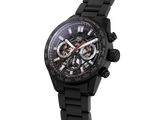 Tag Heuer Carrera Automatic Chronograph Black Dial Black Steel Strap Watch for Men - CBG2090.BH0661