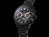 Tag Heuer Carrera Automatic Chronograph Black Dial Black Steel Strap Watch for Men - CBG2090.BH0661