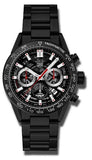 Tag Heuer Carrera Automatic Chronograph Black Dial Black Steel Strap Watch for Men - CBG2090.BH0661