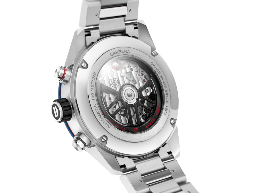 Tag Heuer Carrera Chronograph Blue Dial Silver Steel Strap Watch for Men - CBG2A11.BA0654
