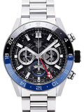 Tag Heuer Carrera Chronograph Blue Dial Silver Steel Strap Watch for Men - CBG2A1Z.BA0658