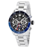 Tag Heuer Carrera Chronograph Blue Dial Silver Steel Strap Watch for Men - CBG2A1Z.BA0658