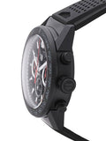 Tag Heuer Carrera Automatic Chronograph Black Dial Black Rubber Strap Watch for Men - CBG2A90.FT6173