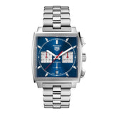 Tag Heuer Monaco Automatic Chronograph Blue Dial Silver Steel Strap Watch for Men - CBL2111.BA0644