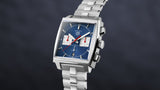 Tag Heuer Monaco Automatic Chronograph Blue Dial Silver Steel Strap Watch for Men - CBL2111.BA0644