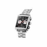 Tag Heuer Monaco Automatic Chronograph Black Dial Silver Steel Strap Watch for Men - CBL2113.BA0644