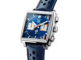 Tag Heuer Monaco Gulf Automatic Chronograph Blue Dial Blue Leather Strap Watch for Men - CBL2115.FC6494