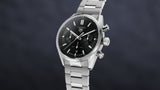 Tag Heuer Carrera Chronograph Black Dial Silver Steel Strap Watch for Men - CBN2010.BA0642