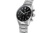 Tag Heuer Carrera Chronograph Black Dial Silver Steel Strap Watch for Men - CBN2010.BA0642