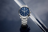 Tag Heuer Carrera Chronograph Blue Dial Silver Steel Strap Watch for Men - CBN2011.BA0642