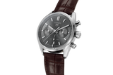 Tag Heuer Carrera Chronograph Grey Dial Brown Leather Strap Watch for Men - CBN2012.FC6483